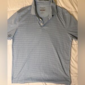 Jos. A. Bank Light Blue Striped Polo Shirt